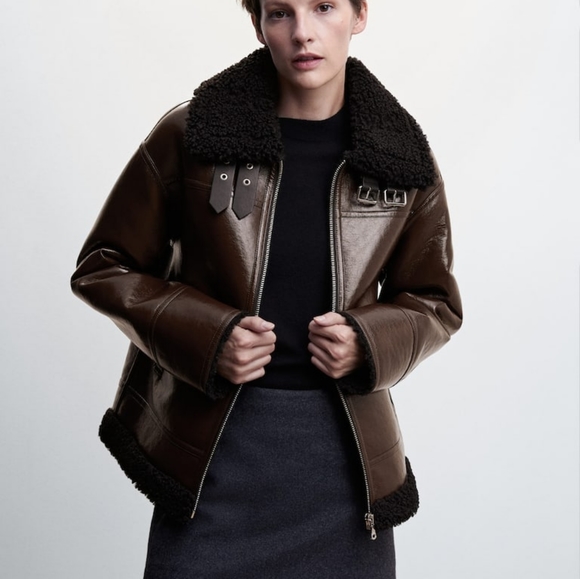 NWT MGO jacket, NWT Mango jacket sherpa - Picture 3 of 4